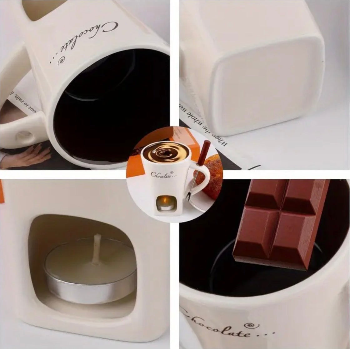 Cozy Beige Fondue Mug