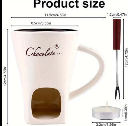 Cozy Beige Fondue Mug