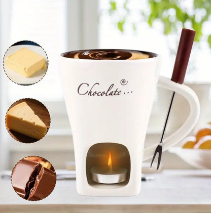 Cozy Beige Fondue Mug